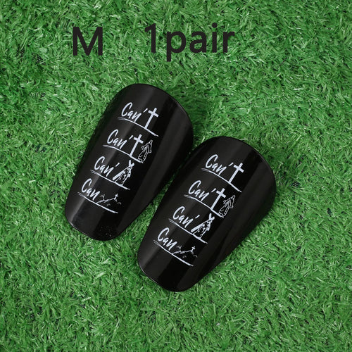 1/6 Pair M/L Size Soccer Shin Guards Personalized Graffiti Trendy Style for Adult and Youth Match Training