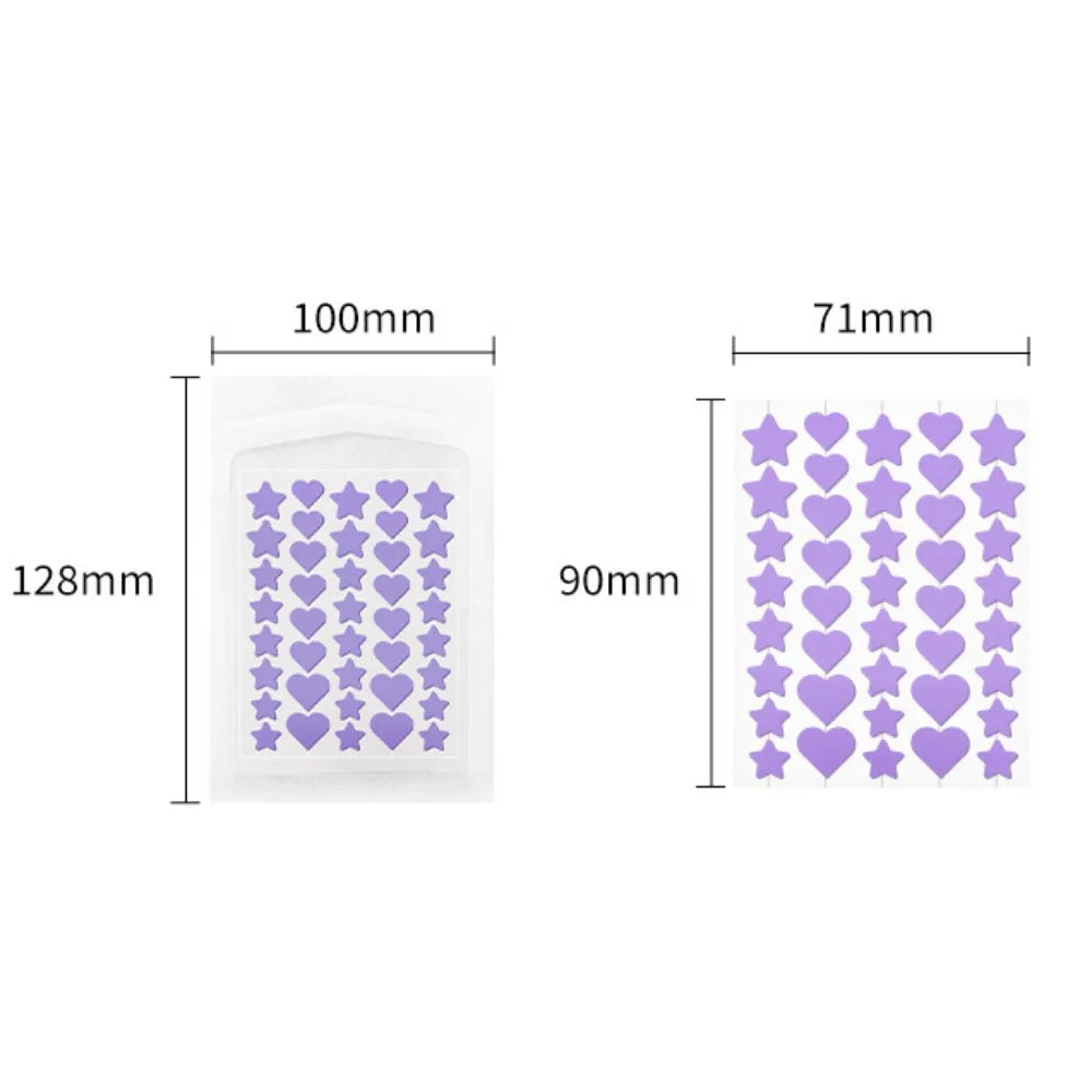 Colorful Star Pimple Patch Acne Colorful Invisible Acne Removal Skin Care Stickers Concealer Face Spot Beauty Skin Care Tools