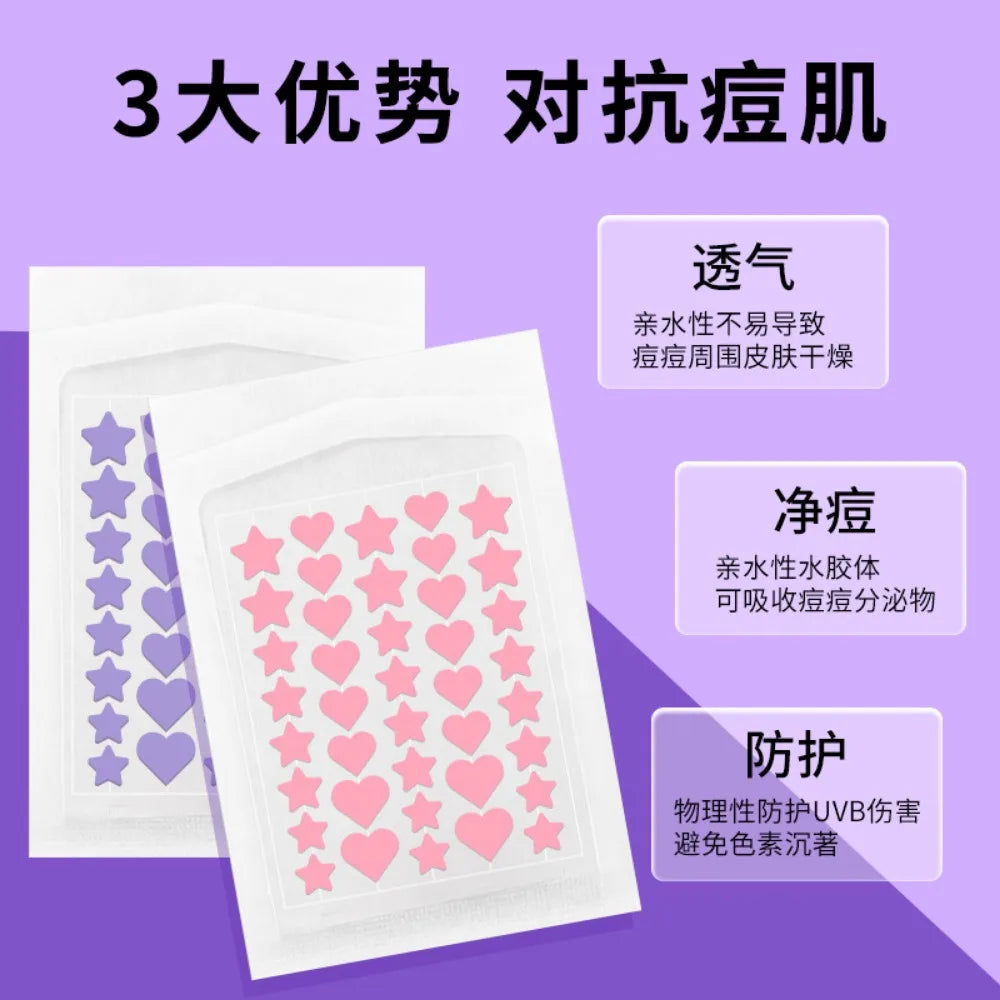Colorful Star Pimple Patch Acne Colorful Invisible Acne Removal Skin Care Stickers Concealer Face Spot Beauty Skin Care Tools