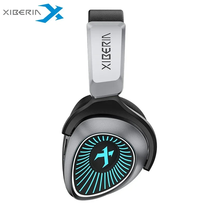 XIBERIA RBG 2.4G Wireless Headphones Bluetooth 7.1 Music Headset MIC Removable 4-Mode 2.4GHz Headphone Esports Gamer Pc Gaming