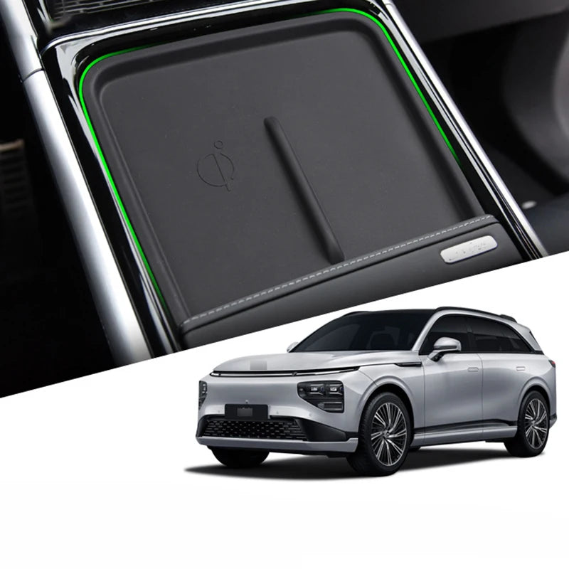 Car Silicone Anti-skid Central Console Wireless Charger Pad for Xpeng G9 Interior Modification Accessories