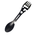 5 in 1 Outdoor Survival Tool Kit Multi-functional Fork Spoon Knife Bottle Opener Camping Hiking Gear EDC