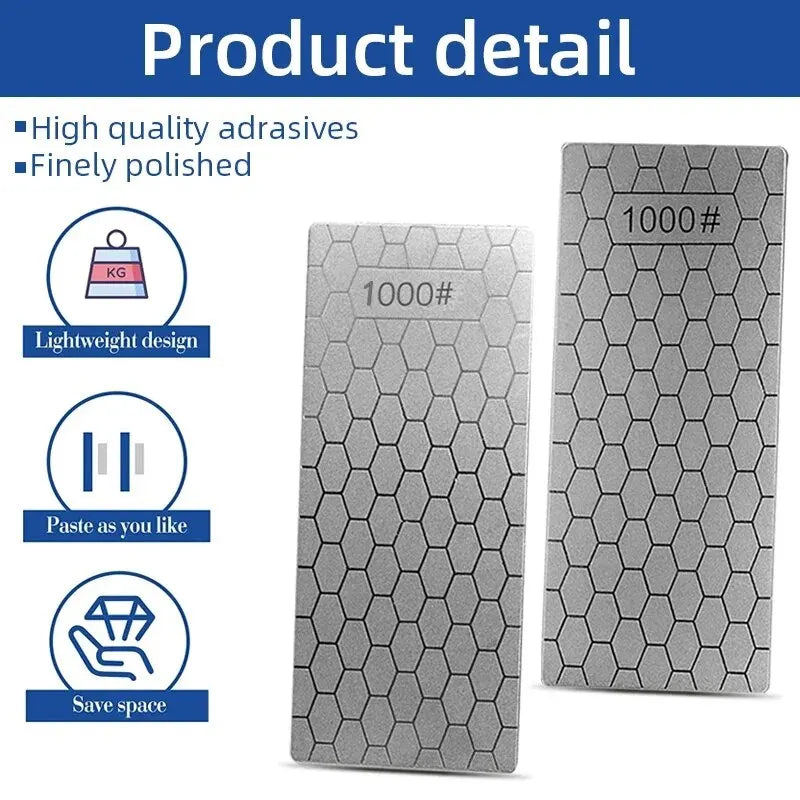 Diamond Knives Sharpening Stone 600# 1000# 800# Grindstone Knife Sharpener Ultra-thin Honeycomb Surface Whetstone