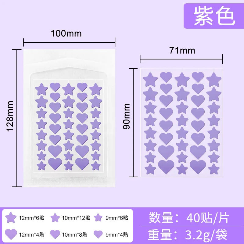 Colorful Star Pimple Patch Acne Colorful Invisible Acne Removal Skin Care Stickers Concealer Face Spot Beauty Skin Care Tools