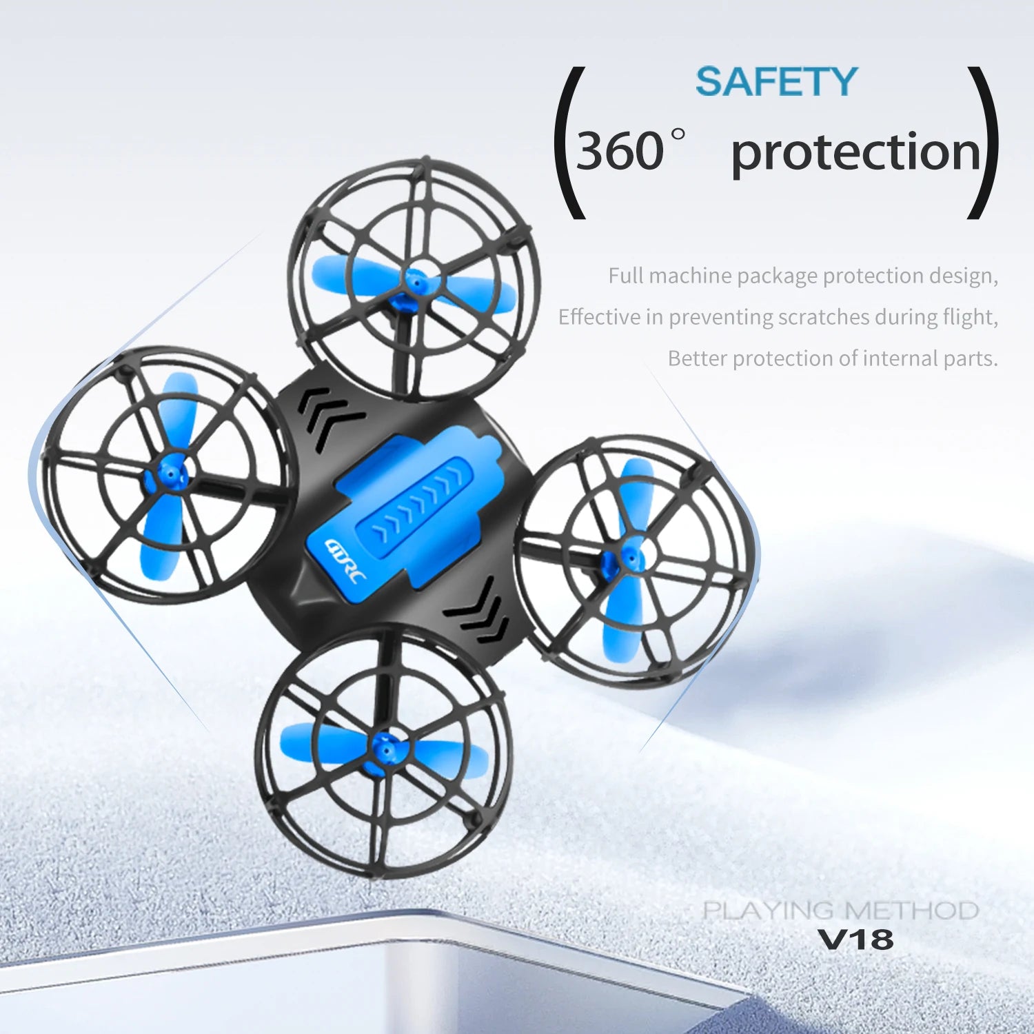 4DRC V18 Mini Drone 3D Flip Headless Mode Drones Air Pressure Height Maintain RC Quadcopter Dron Children's Toy Gift NEW