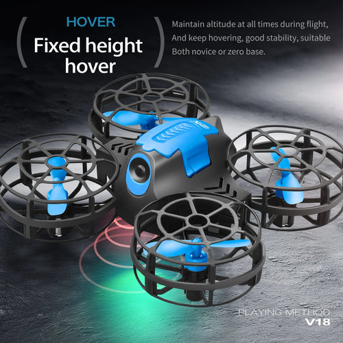 4DRC V18 Mini Drone 3D Flip Headless Mode Drones Air Pressure Height Maintain RC Quadcopter Dron Children's Toy Gift NEW