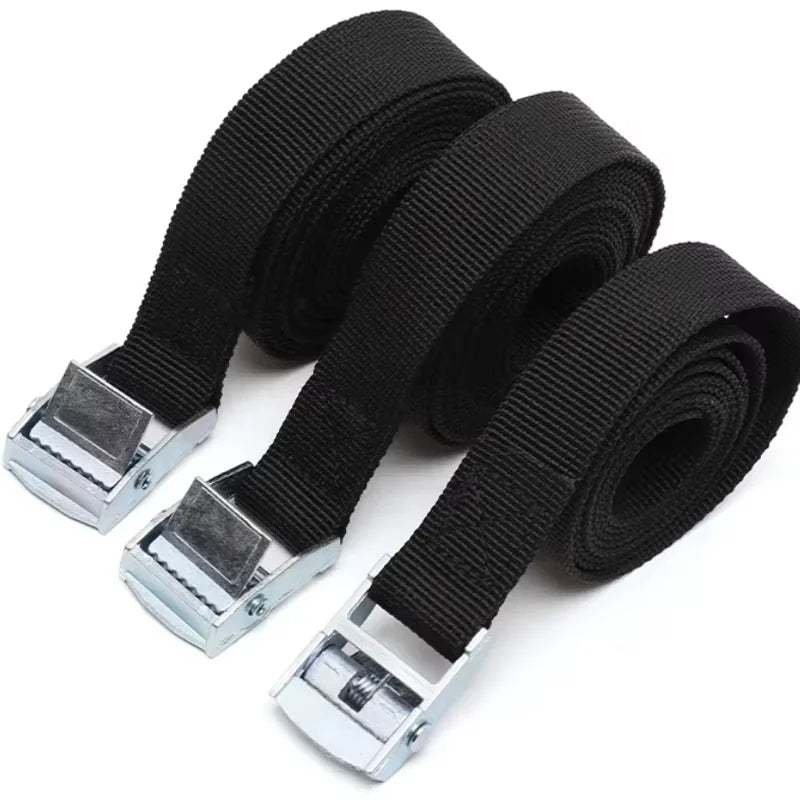 3/4 Pces 1M Buckle Tie-Down Belt Cargo Straps For Car Motorcycle Bike With Metal Buckle Tow Rope Strong Ratchet Belt for Luggage