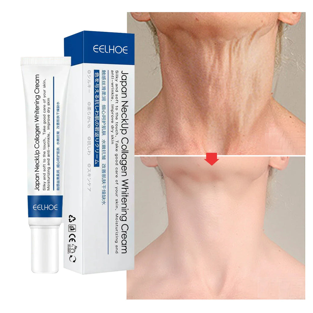 Collagen Neck Cream Anti-aging Whitening Moisturizing Tightening Lifting for Neck Double Chin Reducer Fine Lines Skin Care