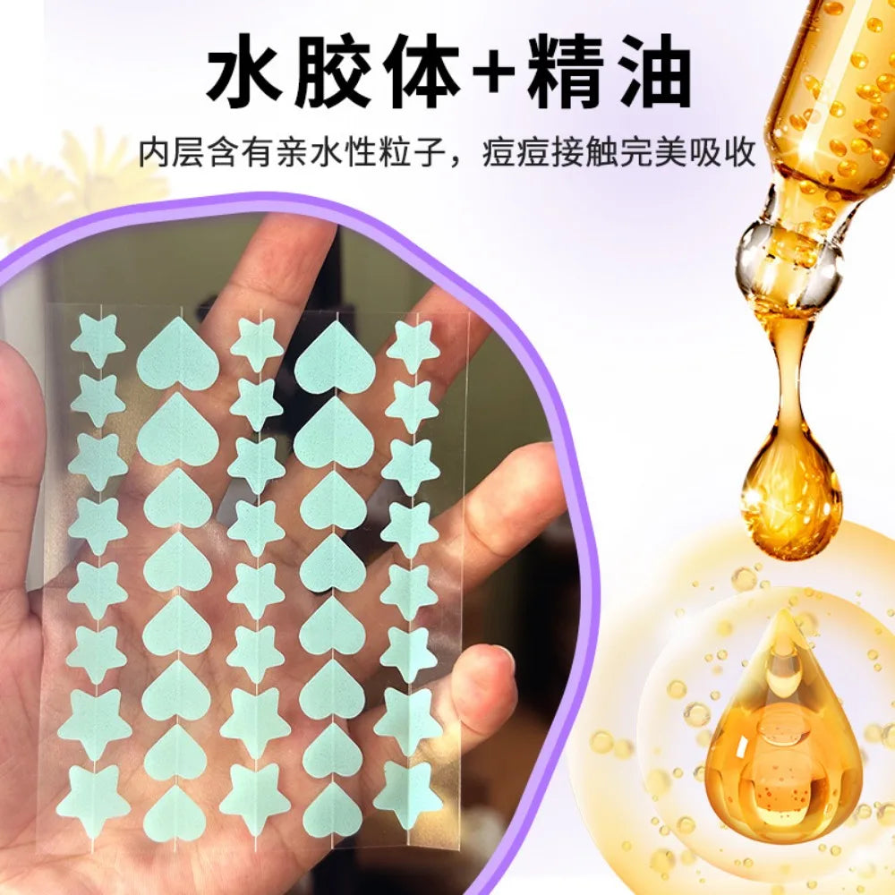 Colorful Star Pimple Patch Acne Colorful Invisible Acne Removal Skin Care Stickers Concealer Face Spot Beauty Skin Care Tools
